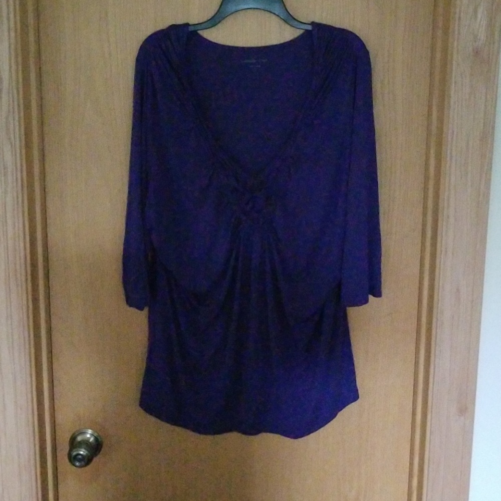 Coldwater Creek V-neck purple